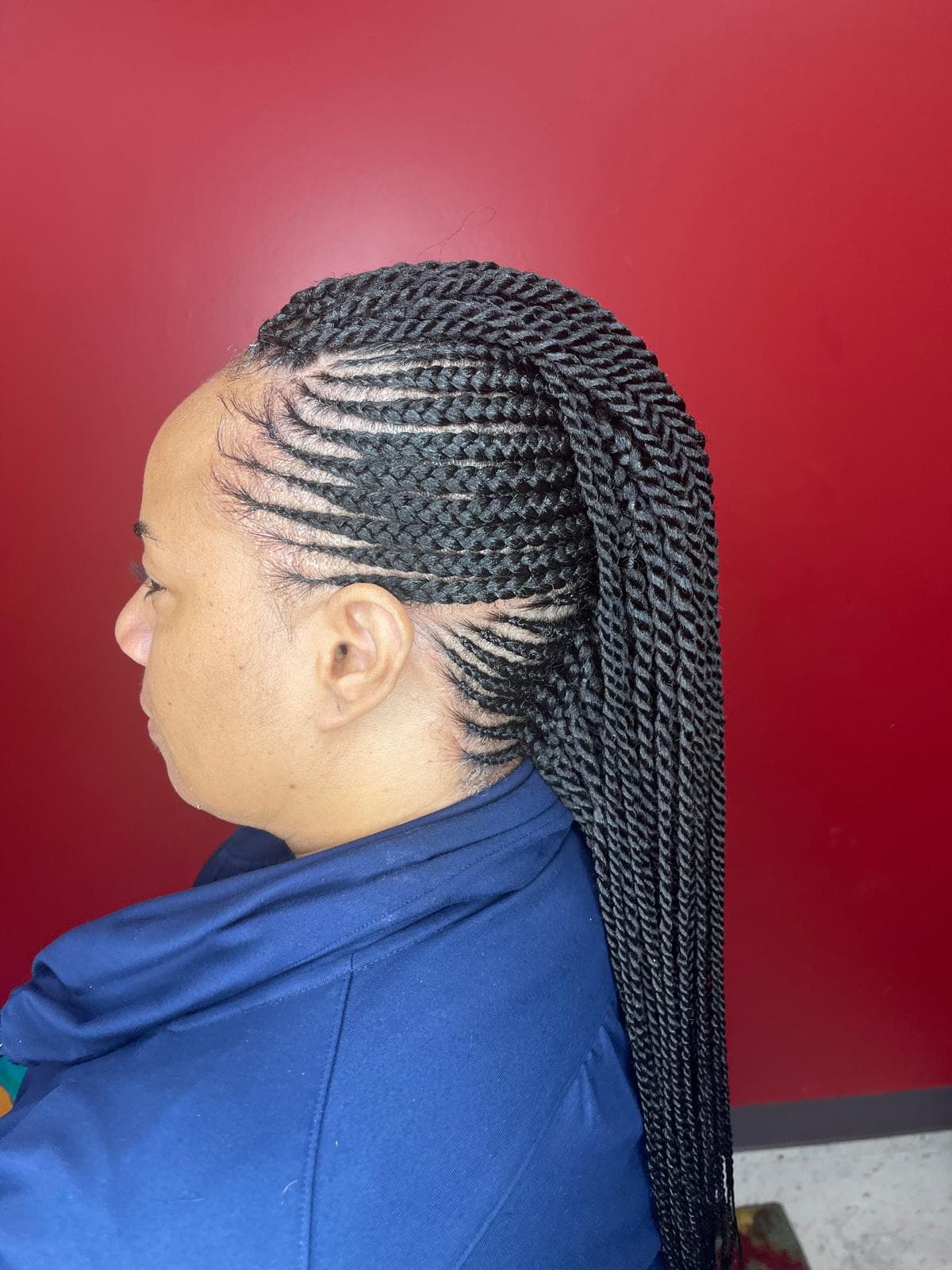 Professional hair braiding service in Atlanta
